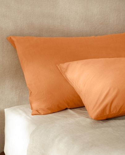 Pillow Cases Washed Florencia Orange