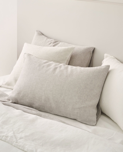 Pillow Case Linen Grey